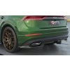 Maxton Design spoiler pod zadní nárazník s žebrováním pro Audi Q8 Mk 1 FL, černý lesklý plast ABS