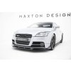 Maxton Design spoiler pod přední nárazník ver.3 pro Audi TT S Mk2 (8J), Mk2 (8J) Facelift, černý lesklý plast ABS