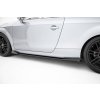 Maxton Design "Street Pro" difuzory pod boční prahy s křidélky pro Audi TT S Mk2 (8J), Mk2 (8J) Facelift, černý lesklý plast ABS