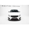 Maxton Design spoiler pod přední nárazník pro Mercedes CLA C 117/AMG-Line, černý lesklý plast ABS, Shooting Brake/Coupe