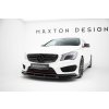 Maxton Design spoiler pod přední nárazník pro Mercedes CLA C 117/AMG-Line, černý lesklý plast ABS, Shooting Brake/Coupe
