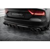 Maxton Design vložka zadního nárazníku pro Audi S7 C7, černý lesklý plast ABS