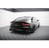 Maxton Design vložka zadního nárazníku pro Audi S7 C7, černý lesklý plast ABS