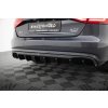 Maxton Design vložka zadního nárazníku pro Audi A4 B8 FL, černý lesklý plast ABS, Sedan/Avant, verze s dvojitou koncovkou na jedné straně