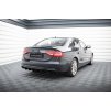 Maxton Design vložka zadního nárazníku pro Audi A4 B8 FL, černý lesklý plast ABS, Sedan/Avant, verze s dvojitou koncovkou na jedné straně