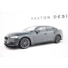 Maxton Design "Street Pro" difuzory pod boční prahy s křidélky pro Audi A5 F5 Facelift, plast ABS bez povrchové úpravy, Sportback, s červenou linkou