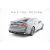 Maxton Design "Street Pro" difuzor zadního nárazníku pro Audi A5 F5 Facelift, plast ABS bez povrchové úpravy, Coupe/Sportback, s černou a červenou linkou