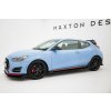 Maxton Design "Street Pro" difuzory pod boční prahy s křidélky pro Hyundai Veloster N Mk2, černý lesklý plast ABS