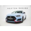 Maxton Design "Street Pro" spoiler pod přední nárazník pro Hyundai Veloster N Mk2, plast ABS bez povrchové úpravy