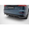 Maxton Design spoiler pod zadní nárazník s žebrováním pro Audi Q8 Mk 1, černý lesklý plast ABS