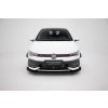 Maxton Design "Street Pro" spoiler pod přední nárazník s křidélky pro Volkswagen Golf GTI Mk8 Facelift, plast ABS bez povrchové úpravy, s černou a červenou linkou