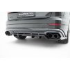 Maxton Design spoiler pod zadní nárazník s žebrováním v.2 pro Audi SQ8 Mk 1 FL, černý lesklý plast ABS