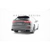 Maxton Design spoiler pod zadní nárazník s žebrováním v.2 pro Audi SQ8 Mk 1 FL, černý lesklý plast ABS