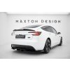 Maxton Design spoiler pod zadní nárazník s žebrováním v.1 pro Tesla Model 3 Mk1 Project Highland Facelift, černý lesklý plast ABS, Performance