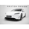 Maxton Design spoiler pod přední nárazník ver.2 pro Tesla Model 3 Mk1 Project Highland Facelift, černý lesklý plast ABS, Performance