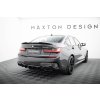 Maxton Design vložka zadního nárazníku pro BMW řada 3 G20 M340i, G21 M340i, černý lesklý plast ABS, Sedan / Touring
