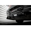 Maxton Design středový spoiler pod zadní nárazník s žebrováním pro BMW i7 G70 M-Pack, černý lesklý plast ABS, eDrive50 xDrive, xDrive60 xDrive