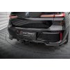 Maxton Design středový spoiler pod zadní nárazník s žebrováním pro BMW i7 G70 M-Pack, černý lesklý plast ABS, eDrive50 xDrive, xDrive60 xDrive
