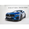 Maxton Design spoiler pod přední nárazník ver.2 pro Ford Mustang Mk7 GT, černý lesklý plast ABS