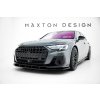 Maxton Design spoiler pod přední nárazník pro Audi S8 D5 Facelift, černý lesklý plast ABS