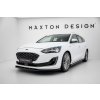 Maxton Design spoiler pod přední nárazník pro Ford Focus Mk4, černý lesklý plast ABS, Vignale, Estate/Hatchback