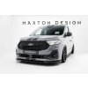 Maxton Design spoiler pod přední nárazník pro Ford Transit Connect Mk3, černý lesklý plast ABS