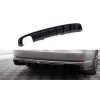 Maxton Design vložka zadního nárazníku pro Audi A4 B9, černý lesklý plast ABS, S-Line Sedan / S-Line Avant, verze s dvojitou koncovkou na jedné straně
