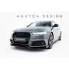 Maxton Design spoiler pod přední nárazník ver.3 pro Audi S6 C7 FL, černý lesklý plast ABS, Sedan / Avant