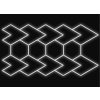 Kompletní LED svítidlo, rozměr: 236,5 x 451,2 cm, teplota světla: bílá 4000 K