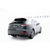 Maxton Design spoiler pod zadní nárazník s žebrováním pro Maserati Levante Mk1 GT Facelift, černý lesklý plast ABS