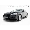 Maxton Design spoiler pod přední nárazník pro Audi S5 F5, černý lesklý plast ABS, Coupe / Sportback