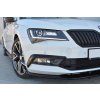 Maxton Design rámečky předního nárazníku pro Škoda Superb Mk3, černý lesklý plast ABS