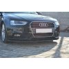 Maxton Design spoiler pod přední nárazník ver.1 pro Audi A4 B8 Facelift, černý lesklý plast ABS