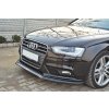 Maxton Design spoiler pod přední nárazník ver.2 pro Audi A4 B8 Facelift, černý lesklý plast ABS