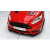 Maxton Design spoiler pod přední nárazník ver.3 pro Ford Fiesta ST Mk7 Facelift, černý lesklý plast ABS