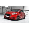 Maxton Design spoiler pod přední nárazník ver.3 pro Ford Fiesta ST Mk7 Facelift, černý lesklý plast ABS