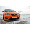 Maxton Design spoiler pod přední nárazník ver.2 pro Ford Focus ST Mk2, černý lesklý plast ABS