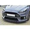 Maxton Design spoiler pod přední nárazník ver.3 pro Ford Focus RS Mk3, černý lesklý plast ABS