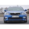Maxton Design spoiler pod přední nárazník ver.1 pro Škoda Octavia RS Mk2 Facelift, černý lesklý plast ABS