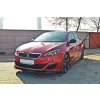 Maxton Design spoiler pod přední nárazník ver.2 pro Peugeot 308 Mk2 GTI, černý lesklý plast ABS