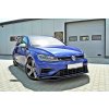 Maxton Design spoiler pod přední nárazník ver.2 pro Volkswagen Golf R Mk7 Facelift, černý lesklý plast ABS