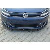 Maxton Design spoiler pod přední nárazník ver.1 pro Volkswagen Jetta Mk6, černý lesklý plast ABS
