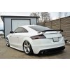 Maxton Design středový spoiler pod zadní nárazník pro Audi TT S Mk2 (8J), černý lesklý plast ABS