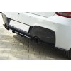 Maxton Design středový spoiler zadního nárazníku s žebrováním pro BMW řada 1 F20- F21, černý lesklý plast ABS