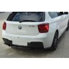 Maxton Design středový spoiler zadního nárazníku s žebrováním pro BMW řada 1 F20- F21, černý lesklý plast ABS