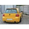 Maxton Design středový spoiler zadního nárazníku pro Volkswagen Golf R Mk4, černý lesklý plast ABS