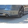 Maxton Design boční difuzory pod zadní nárazník pro Audi A6 C7, černý lesklý plast ABS, S-Line