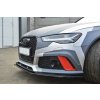 Maxton Design spoiler pod přední nárazník ver.1 pro Audi RS6 C7 Facelift, carbon-Look