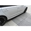 Maxton Design difuzory pod boční prahy pro Audi A6 C7 FL, černý lesklý plast ABS