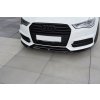 Maxton Design spoiler pod přední nárazník ver.1 pro Audi A6 C7 FL, černý lesklý plast ABS